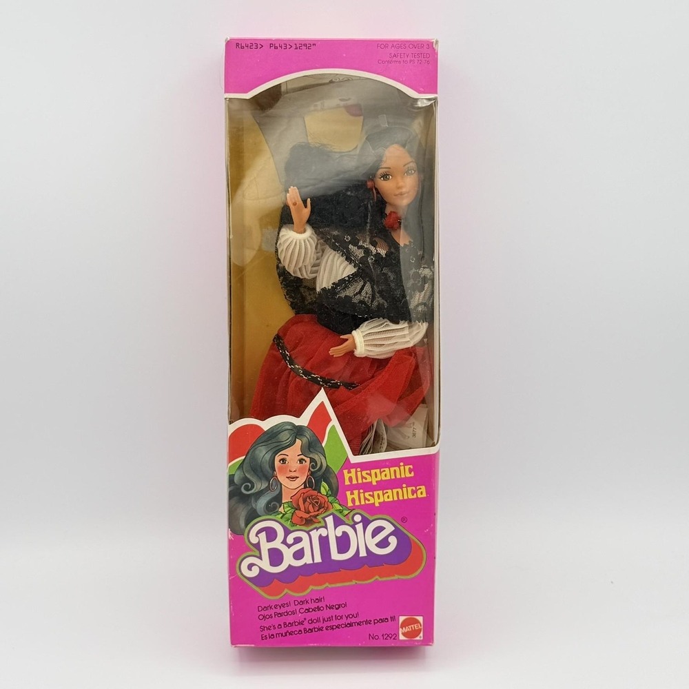 Vintage 1979 Hispanic Barbie Fashion Doll Mattel No 1292 12in In Box Taiwan